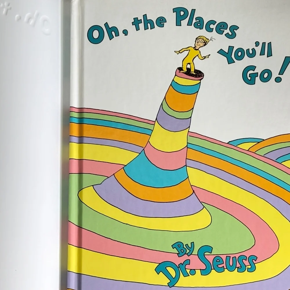 Dr. Seuss OH, THE PLACES YOU'LL GO! Hardcover Book Vintage 1990 & Dust Jacket